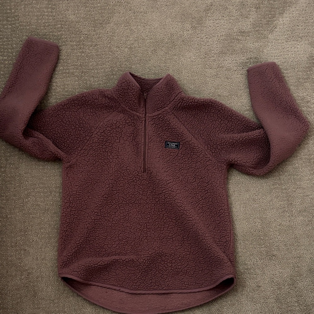 Abercrombie & Fitch Soft Mauve Fleece Top